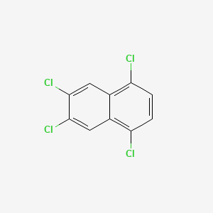 molecular formula C10H4Cl4 B13801809 1,4,6,7-Tetrachloronaphthalene CAS No. 55720-43-9