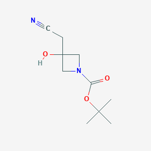 Tert-butyl 3-(cyanomethyl)-3-hydroxyazetidine-1-carboxylate