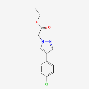 Ethyl 2-(4-(4-chlorophenyl)-1H-pyrazol-1-yl)acetate