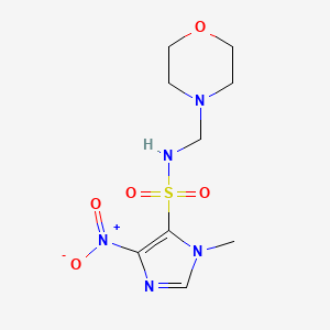 Imidazole-5-sulfonamide, 1-methyl-N-(morpholinomethyl)-4-nitro-