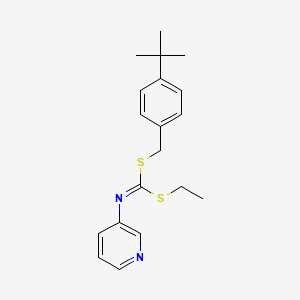 (4-(1,1-Dimethylethyl)phenyl)methyl ethyl 3-pyridinylcarbonimidodithioate