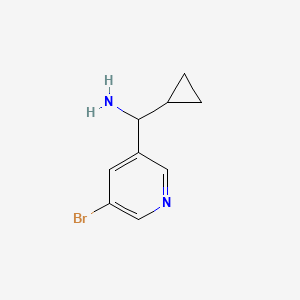 molecular formula C9H11BrN2 B1380188 (5-Bromopyridin-3-yl)(cyclopropyl)methanamine CAS No. 1270329-71-9