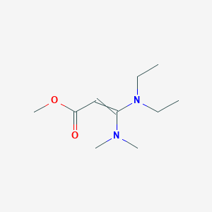 molecular formula C10H20N2O2 B13801883 3-(Diethylamino)-3-(dimethylamino)propenoic acid methyl ester CAS No. 49582-50-5