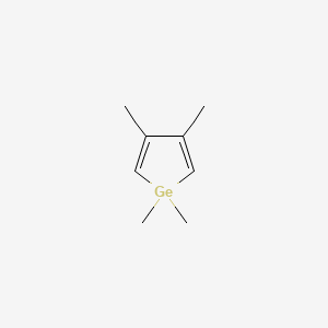 molecular formula C8H14Ge B13801989 Germole, 1,1,3,4-tetramethyl- CAS No. 82763-96-0