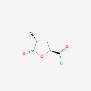 molecular formula C6H7ClO3 B13802007 (2S,4R)-4-Methyl-5-oxooxolane-2-carbonyl chloride CAS No. 88218-40-0