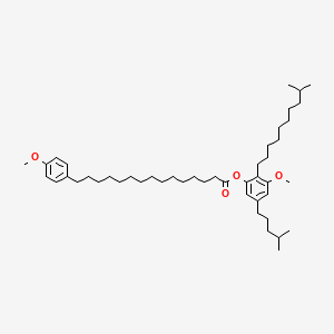 [3-methoxy-2-(9-methyldecyl)-5-(4-methylpentyl)phenyl] 15-(4-methoxyphenyl)pentadecanoate