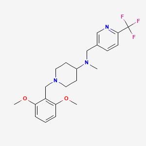 1-(2,6-Dimethoxybenzyl)-N-methyl-N-([6-(trifluoromethyl)pyridin-3-YL]methyl)piperidin-4-amine