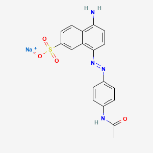 2-Naphthalenesulfonic acid, 8-[[4-(acetylamino)phenyl]azo]-5-amino-, monosodium salt