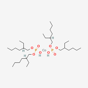 molecular formula C32H70CoO8P2 B13802039 Bis(2-ethylhexyl) hydrogen phosphate;cobalt CAS No. 24828-46-4