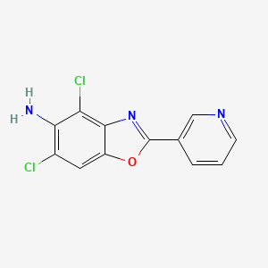 4,6-dichloro-2-pyridin-3-yl-1,3-benzoxazol-5-amine