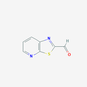 molecular formula C7H4N2OS B1380210 [1,3]Thiazolo[5,4-b]pyridine-2-carbaldehyde CAS No. 1480005-25-1
