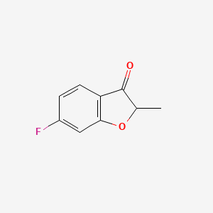 molecular formula C9H7FO2 B1380211 6-Fluoro-2-methyl-2,3-dihydro-1-benzofuran-3-one CAS No. 1500513-58-5