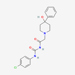 Urea, 3-(p-chlorophenyl)-1-((4-hydroxy-4-phenylpiperidino)acetyl)-