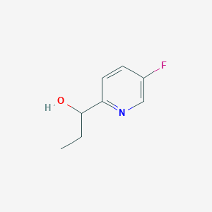 molecular formula C8H10FNO B1380217 1-(5-氟吡啶-2-基)丙醇 CAS No. 1536676-32-0