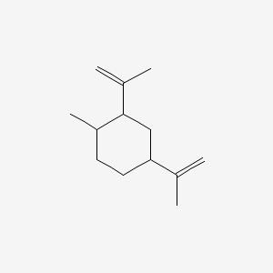 molecular formula C13H22 B13802179 Cyclohexane, 1-methyl-2,4-bis(1-methylethenyl)- 