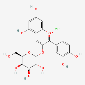 molecular formula C21H21ClO11 B13802184 Cyanidin-3-galactoside 