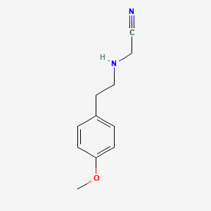 molecular formula C11H14N2O B13802195 Acetonitrile,[[2-(4-methoxyphenyl)ethyl]amino]- 