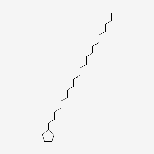 molecular formula C26H52 B13802212 Cyclopentane, heneicosyl- CAS No. 6703-82-8