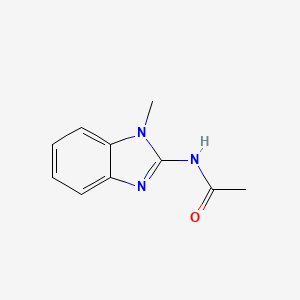 molecular formula C10H11N3O B13802234 N-(1-methyl-1H-benzimidazol-2-yl)acetamide 