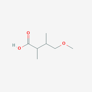 molecular formula C7H14O3 B1380224 4-Methoxy-2,3-dimethylbutanoic acid CAS No. 1509352-43-5