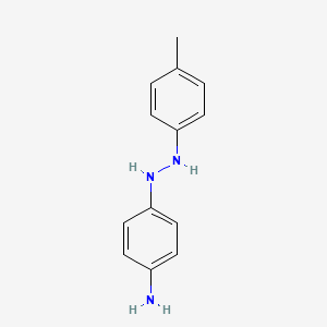 molecular formula C13H15N3 B13802241 4-[2-(4-Methylphenyl)hydrazinyl]aniline CAS No. 791050-63-0