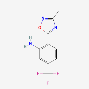 2-(3-Methyl-1,2,4-oxadiazol-5-yl)-5-(trifluoromethyl)aniline