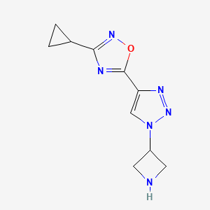 5-(1-(azetidin-3-yl)-1H-1,2,3-triazol-4-yl)-3-cyclopropyl-1,2,4-oxadiazole