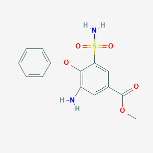 molecular formula C14H14N2O5S B138023 3-氨基-4-苯氧基-5-磺酰基苯甲酸甲酯 CAS No. 56106-57-1