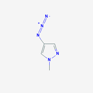 molecular formula C4H5N5 B1380232 4-叠氮-1-甲基-1H-吡唑 CAS No. 167226-48-4