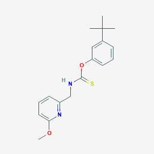 molecular formula C18H22N2O2S B13802338 Pyributicarb 10 microg/mL in Cyclohexane 