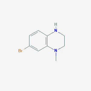 molecular formula C9H11BrN2 B1380234 7-溴-1-甲基-1,2,3,4-四氢喹喔啉 CAS No. 1427391-09-0