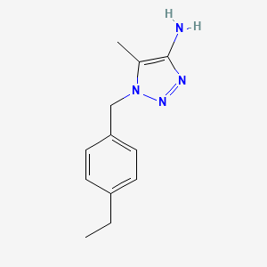 molecular formula C12H16N4 B1380237 1-[(4-ethylphenyl)methyl]-5-methyl-1H-1,2,3-triazol-4-amine CAS No. 1501481-54-4