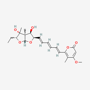 6-[(1E,3E,5E)-6-[(1R,2R,3R,5R,7R,8R)-7-Ethyl-2,8-dihydroxy-1,8-dimethy L-4,6-dioxabicyclo[3.3.0]oct-3-YL]hexa-1,3,5-trienyl]-4-methoxy-5-meth YL-pyran-2-one