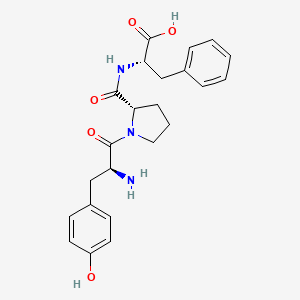 molecular formula C23H27N3O5 B13802378 l-Tyrosyl-l-prolyl-l-phenylalanine 