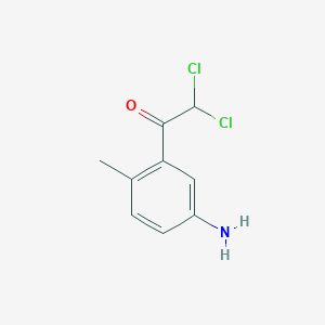 molecular formula C9H9Cl2NO B13802385 1-(5-Amino-2-methylphenyl)-2,2-dichloroethan-1-one CAS No. 63645-37-4