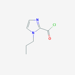 molecular formula C7H9ClN2O B13802393 1-Propyl-1H-imidazole-2-carbonyl chloride CAS No. 62366-46-5