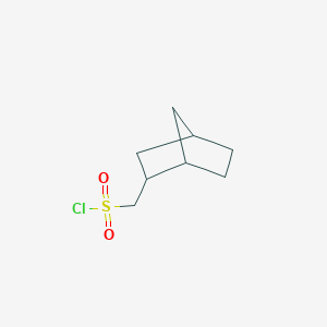 molecular formula C8H13ClO2S B1380240 {Bicyclo[2.2.1]heptan-2-yl}methanesulfonyl chloride CAS No. 1558973-42-4