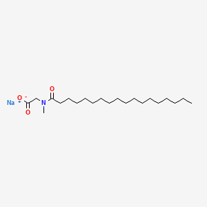 molecular formula C21H40NNaO3 B13802406 Glycine, N-methyl-N-(1-oxooctadecyl)-, sodium salt CAS No. 5136-55-0