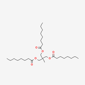 molecular formula C29H54O6 B13802413 Trimethylolethane trioctanoate CAS No. 67874-06-0