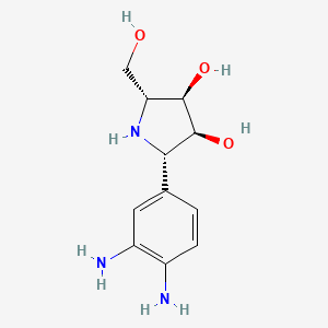 (2s,3s,4r,5r)-2-(3,4-Diaminophenyl)-5-(Hydroxymethyl)pyrrolidine-3,4-Diol