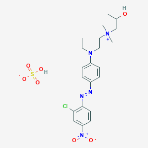 2-[4-[(2-chloro-4-nitrophenyl)diazenyl]-N-ethylanilino]ethyl-(2-hydroxypropyl)-dimethylazanium;hydrogen sulfate