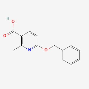 molecular formula C14H13NO3 B1380249 6-(Benzyloxy)-2-methylnicotinic Acid CAS No. 1355172-95-0