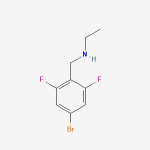 molecular formula C9H10BrF2N B1380250 [(4-Bromo-2,6-difluorophenyl)methyl](ethyl)amine CAS No. 1506414-62-5