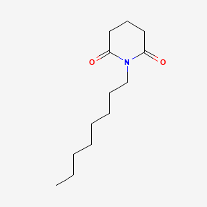 molecular formula C13H23NO2 B13802516 1-Octylpiperidine-2,6-dione 