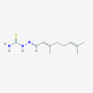 molecular formula C11H19N3S B13802542 3,7-Dimethyl-2,6-octadienal thiosemicarbazone 