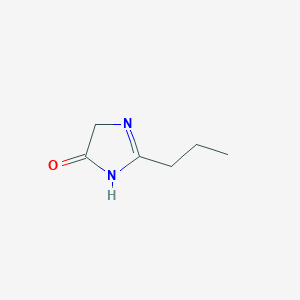 molecular formula C6H10N2O B138026 2-Propyl-1H-imidazol-4(5H)-one CAS No. 158365-96-9