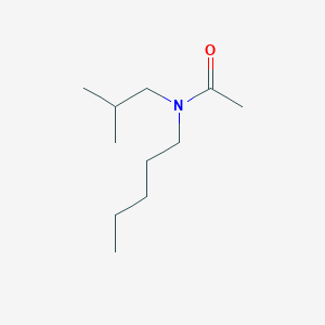 molecular formula C11H23NO B13802605 N-Isobutyl-N-pentylacetamide 