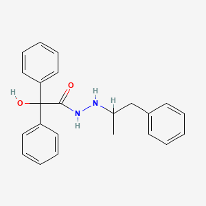 B13802627 1-Benziloyl-2-(alpha-methyl)phenethylhydrazine CAS No. 63884-35-5