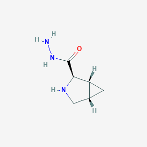 molecular formula C6H11N3O B13802640 3-Azabicyclo[3.1.0]hexane-2-carboxylicacid,hydrazide,(1alpha,2alpha,5alpha)-(9CI) 