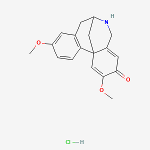 3H-7,12b-Methanodibenz(c,e)azocin-3-one, 5,6,7,8-tetrahydro-2,10-dimethoxy-, hydrochloride, (+-)-